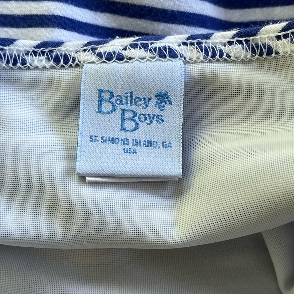 Bailey Boys Brand girls 1 piece swimsuit blue white stripes Sailboat size 2T - Picture 7 of 9
